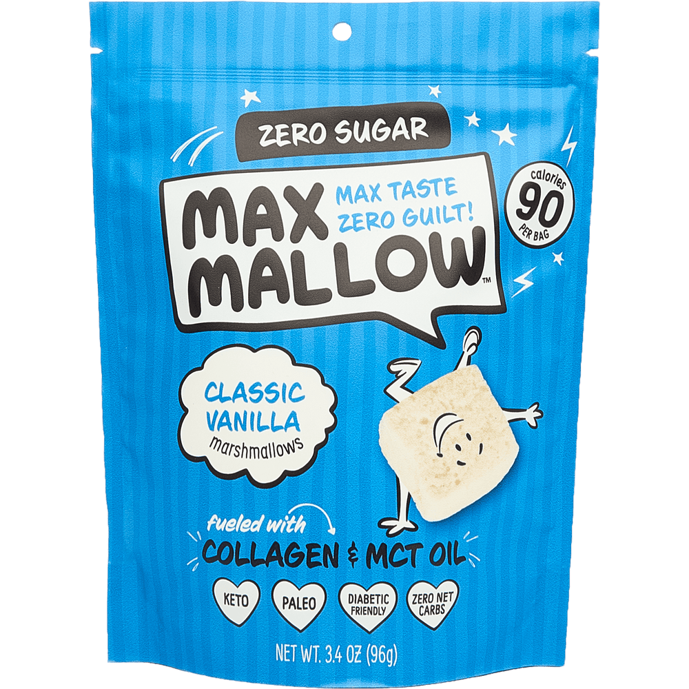 Know Brainer Max Mallow Classic Vanilla Zero Sugar · Malvaviscos · 96 g