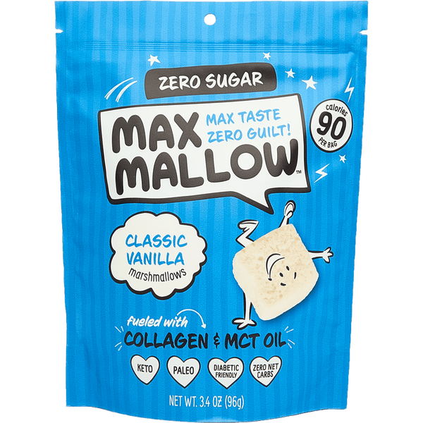 Know Brainer Max Mallow Classic Vanilla Zero Sugar · Malvaviscos · 96 g