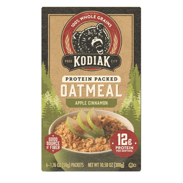 Kodiak Protein-Packed Apple Cinnamon Packets · Avena y hot cakes · 6 pzas de 50 g