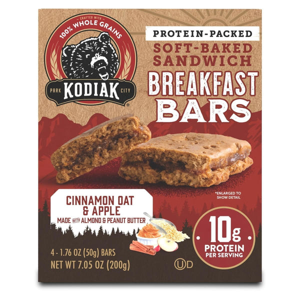 Kodiak Soft- Sandwich Cinnamon Oat and Apple Protein · Galletas · 4 pzas de 50 g