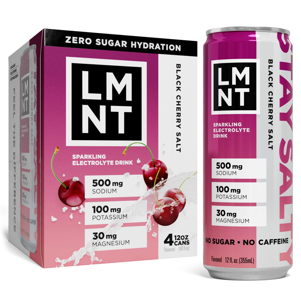 LMNT Sparkling Electrolyte Drink · Bebida electrolítica · 4 x 355 ml
