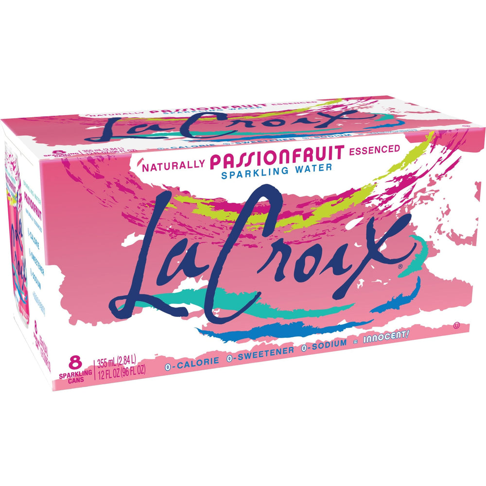 LaCroix Passionfruit · Agua mineral · 8 pzas de 355 ml