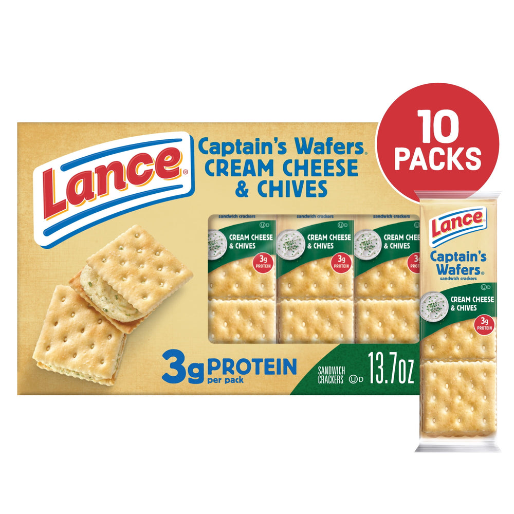 Lance Captain's Cream Cheese and Chives · Galletas saladas · 10 pzas