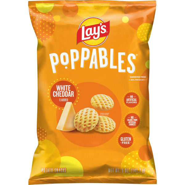 Lay's Poppables White Cheddar Potato · Papas · 142 g · bolsa