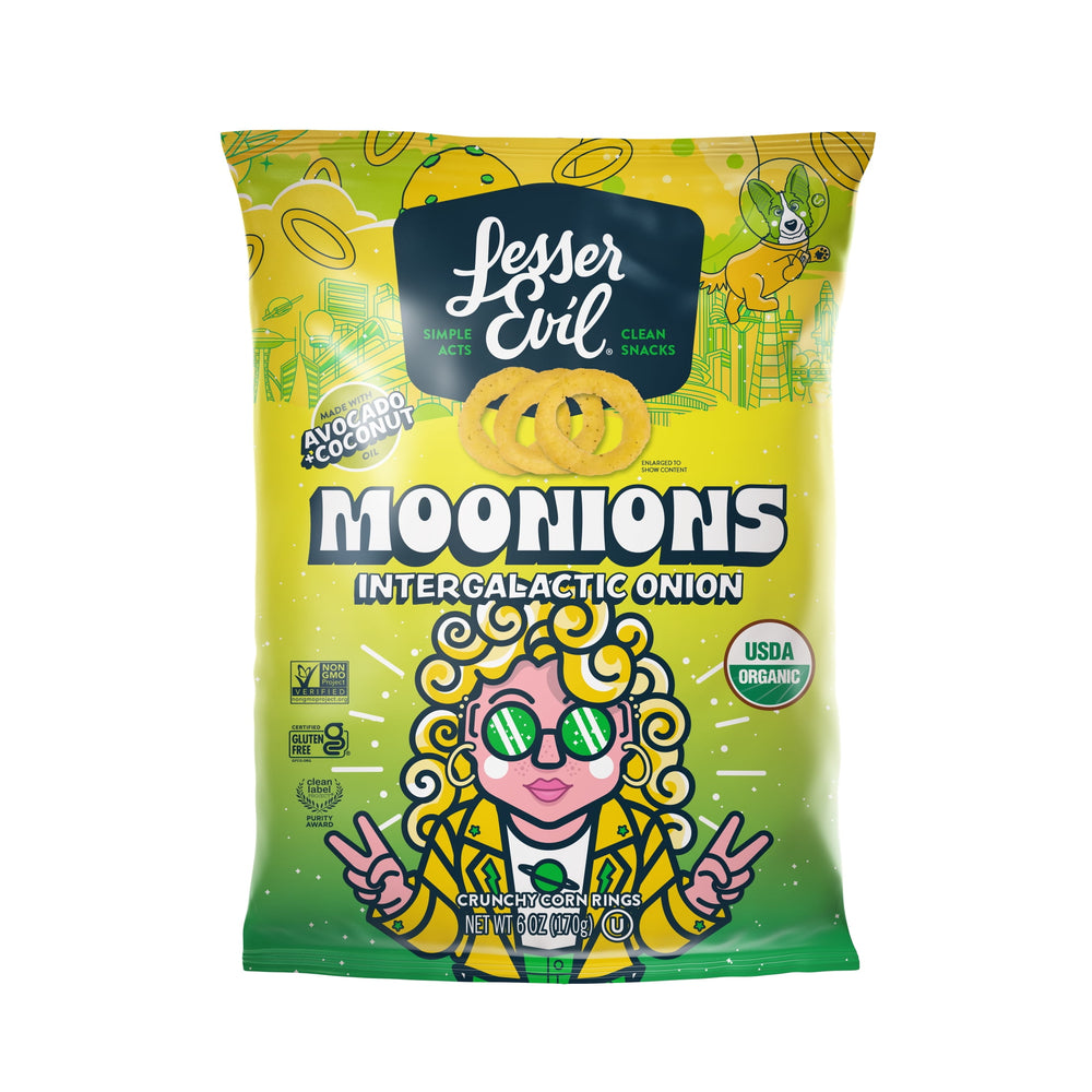 LesserEvil Moonions Intergalactic Onion · Snack salado · 170 g
