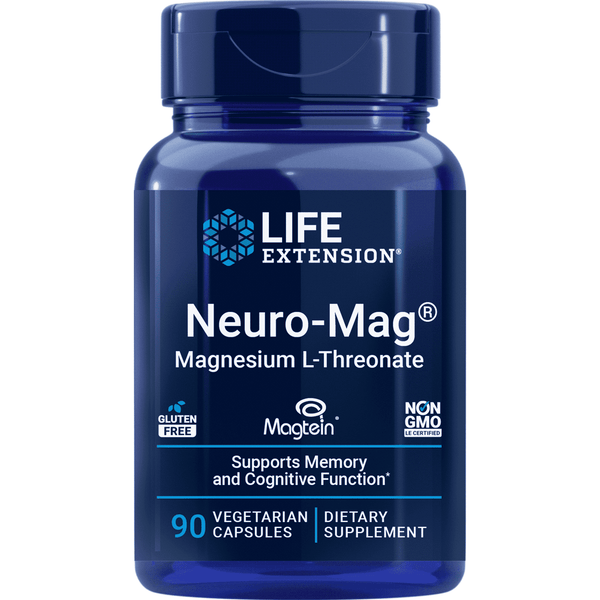 Life Extension Neuro-Mag · Magnesio L-Treonato · 90 cápsulas