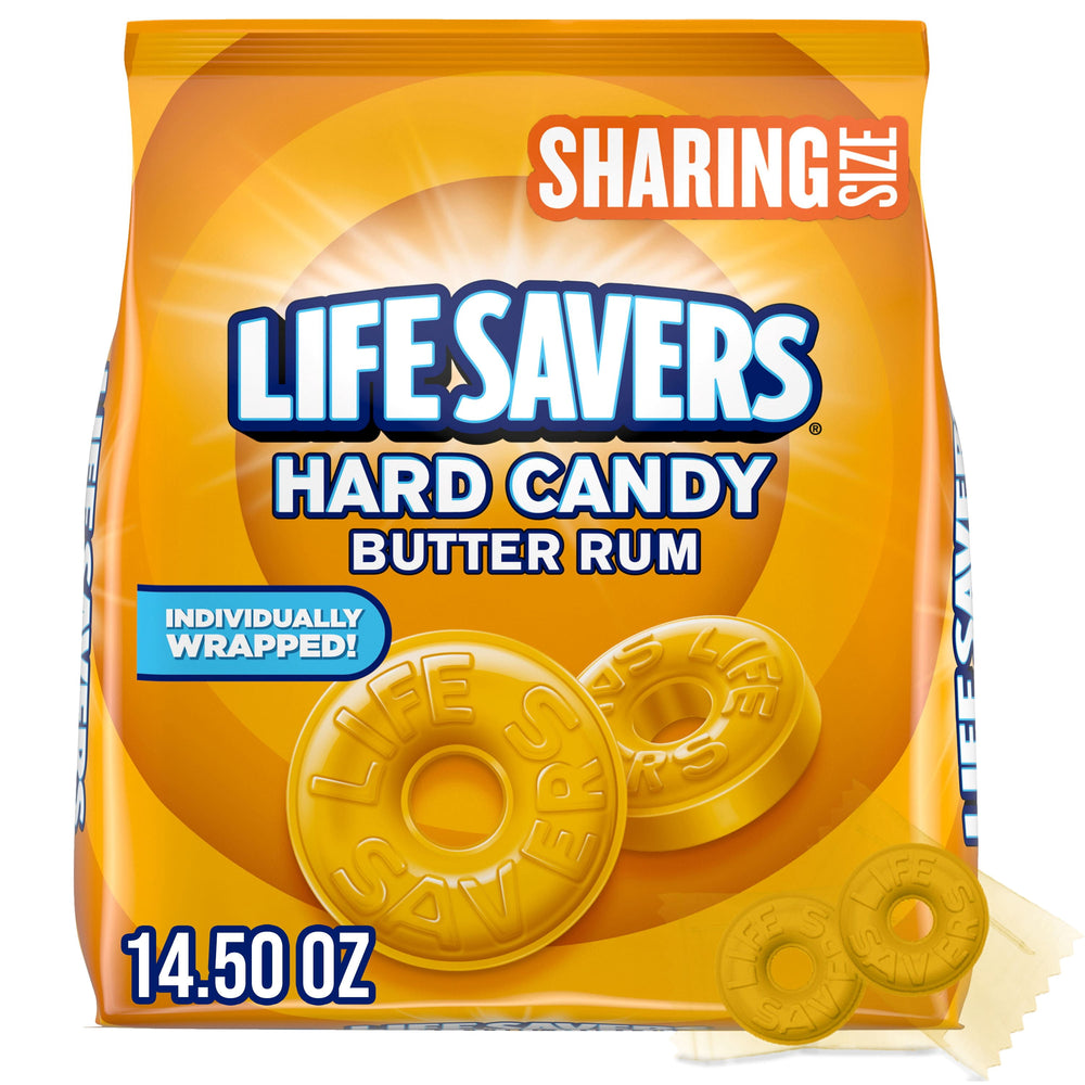 Life Savers · Caramelos duros sabor mantequilla y ron · 411 g