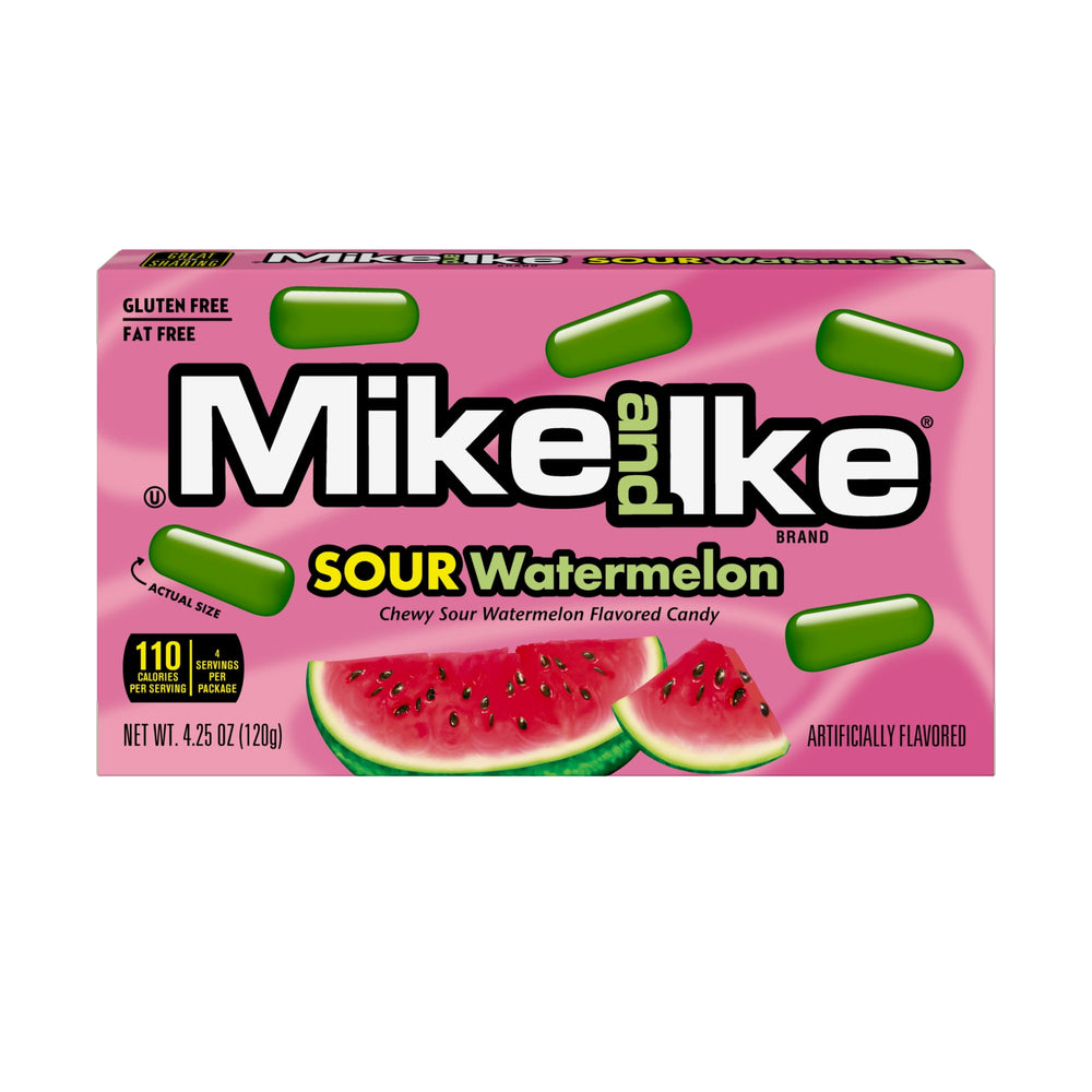 MIKE AND IKE SOUR Watermelon · Dulce · 120 g · caja
