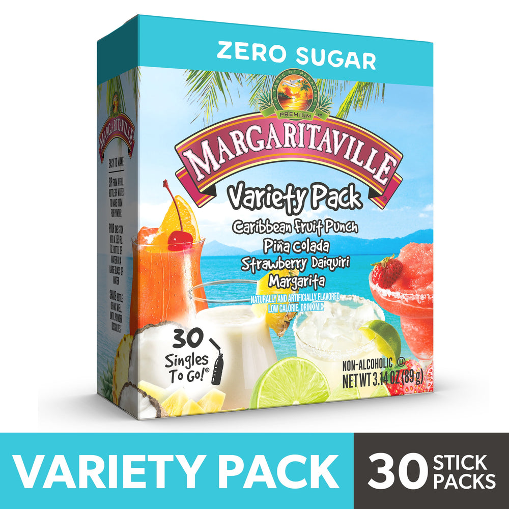 Margaritaville Non-alcoholic Variety sin azúcar · Polvo para agua · 30 pzas