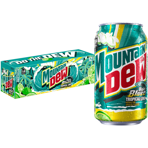 Mountain Dew Baja Blast · Refresco · 12 latas de 355 ml