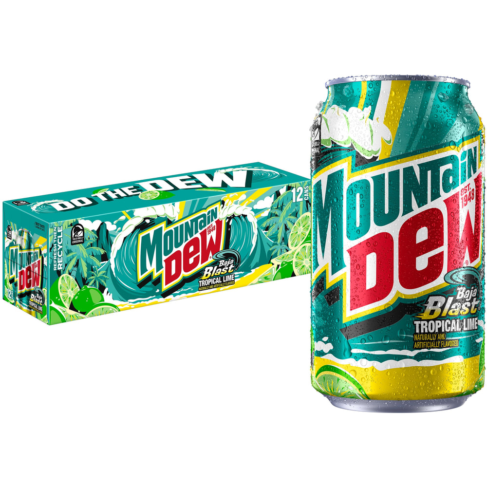 Mountain Dew Baja Blast · Refresco · 12 latas de 355 ml