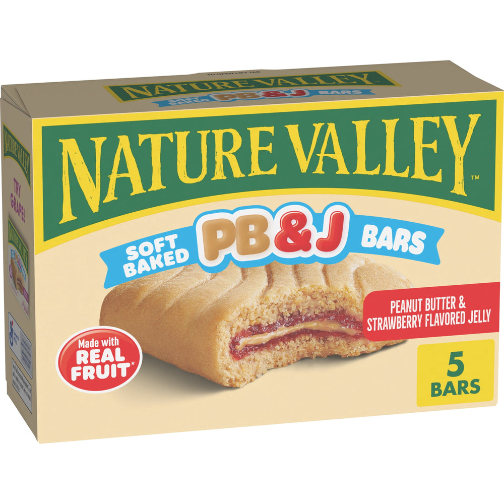 Nature Valley PB and J Peanut Butter and Strawberry Jelly · Snack salado · 5 pzas de 276 g
