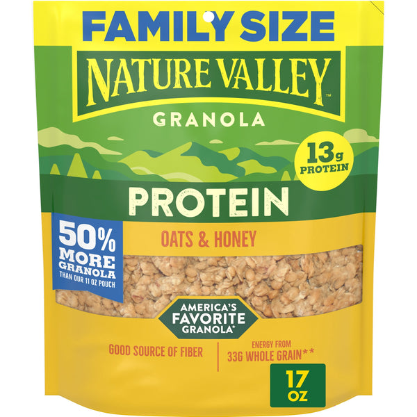 Nature Valley Protein Oats and Honey · Granola · 482 g · sobre · tamaño familiar