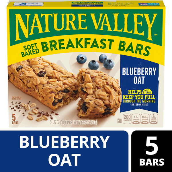 Nature Valley Breakfast Blueberry Oat · Snack salado · 5 barras de 251 g