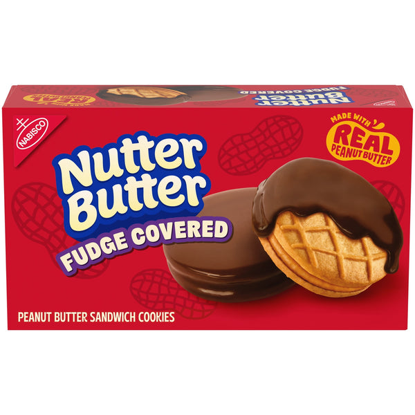 NUTTER BUTTER Fudge Covered Peanut Butter · Galletas · 224 g