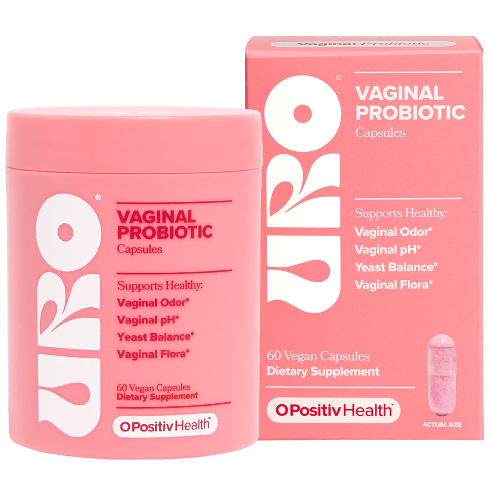 O Positiv URO Probióticos vaginales · Suplemento probiótico · 60 cápsulas