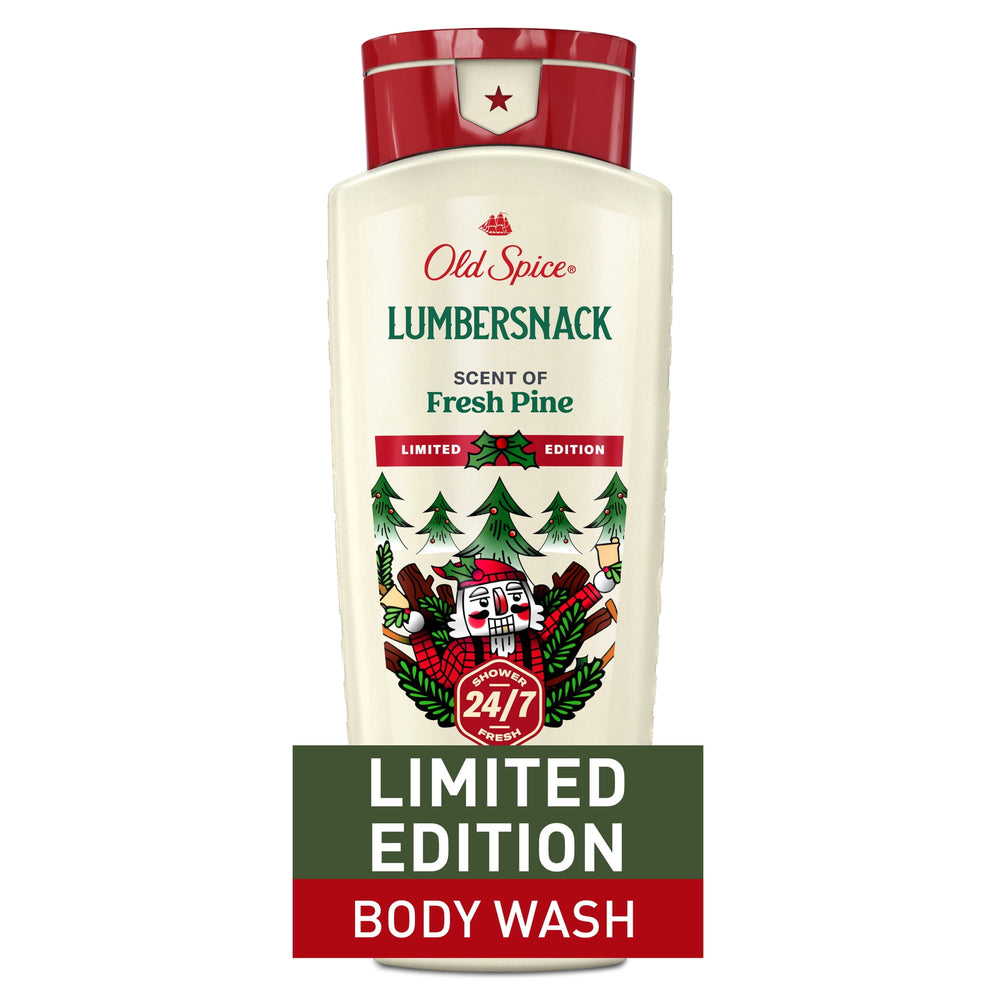 Old Spice Lumbersnack Holiday · Gel de baño para hombre · 473 ml