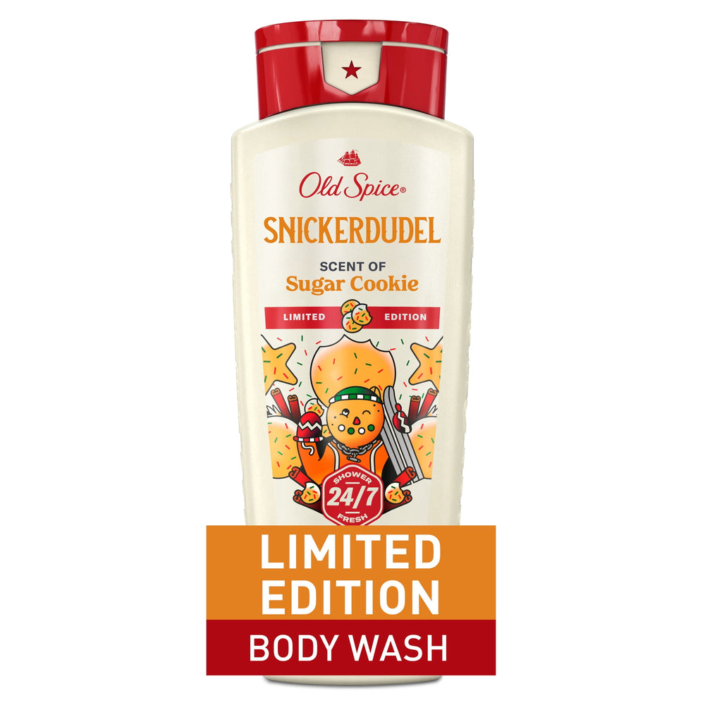 Old Spice Snickerdudel Holiday · Gel de baño para hombre · 473 ml