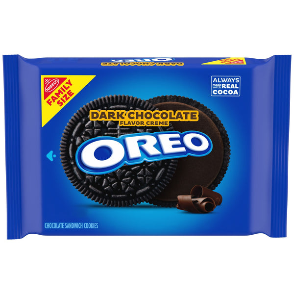 OREO Dark Chocolate Creme Chocolate · Galletas · 482 g · tamaño familiar