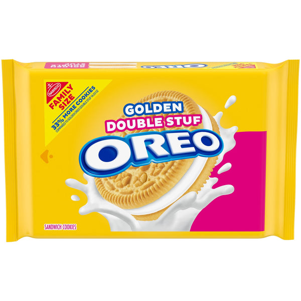 OREO Double Stuf Golden · Galletas · 530 g · tamaño familiar