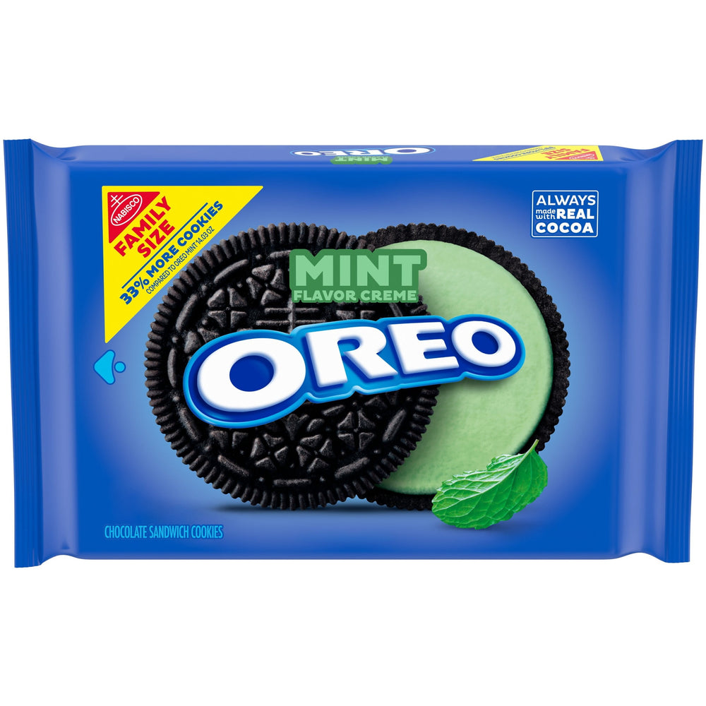 OREO Mint Creme Chocolate · Galletas · 530 g · tamaño familiar