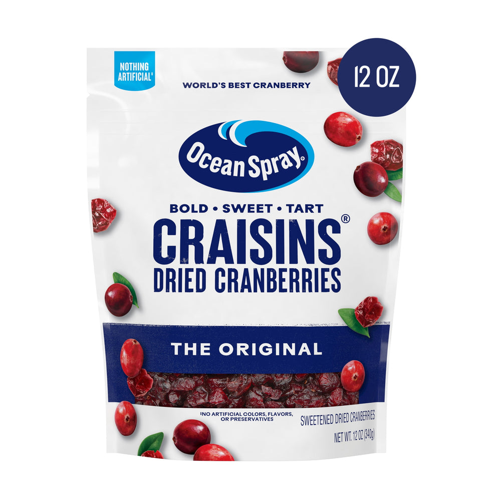 Ocean Spray® Craisins® Original Dried Cranberries Dried · Fruta seca · 340 g · sobre
