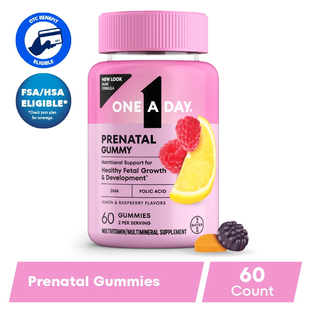 One A Day Prenatal Gummy · Suplemento vitamínico · 60 gomitas