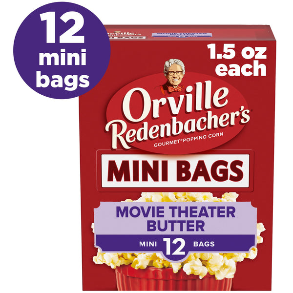 Orville Redenbacher’s Mini Bags Movie Theater Butter · Palomitas · 12 pzas de 43 g