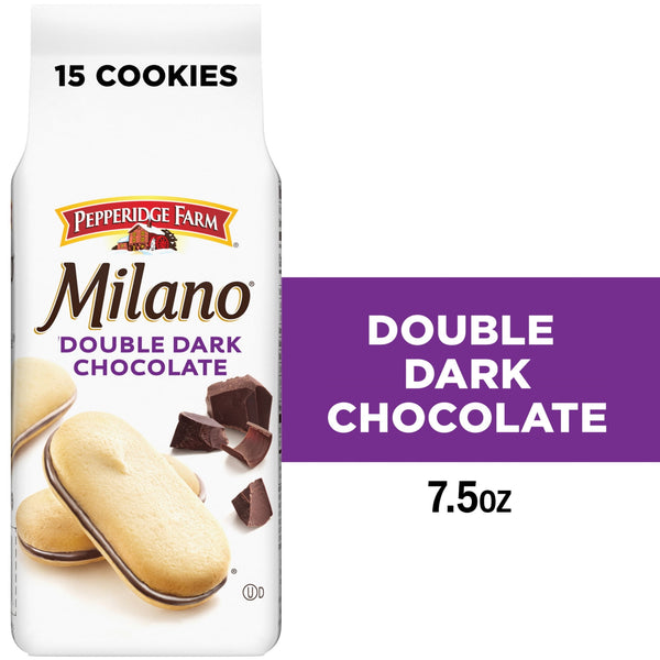 Pepperidge Farm Milano Double Dark Chocolate · Snack salado · 15 galletas de 213 g