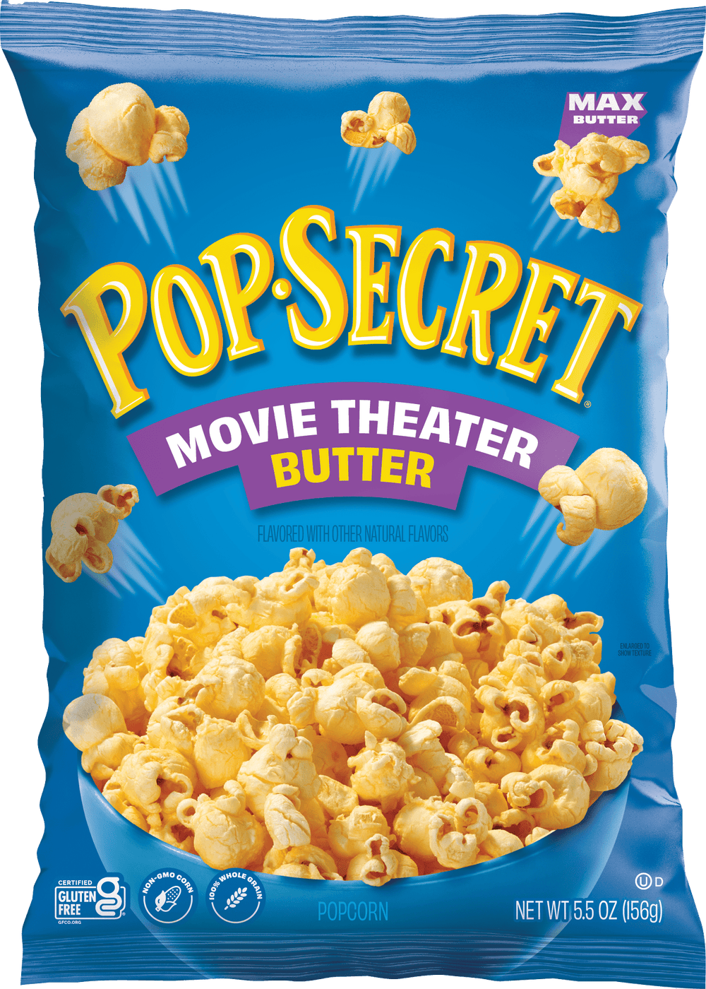 Pop Secret Movie Theater Butter Bagged sin gluten · Palomitas · 156 g