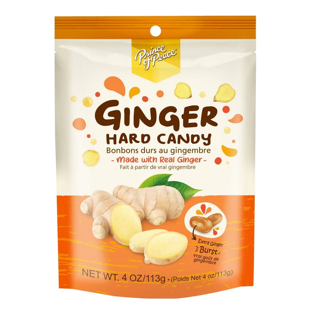 Prince of Peace Ginger with Center-Filled Ginger Burst · Caramelos · 113 g · bolsa