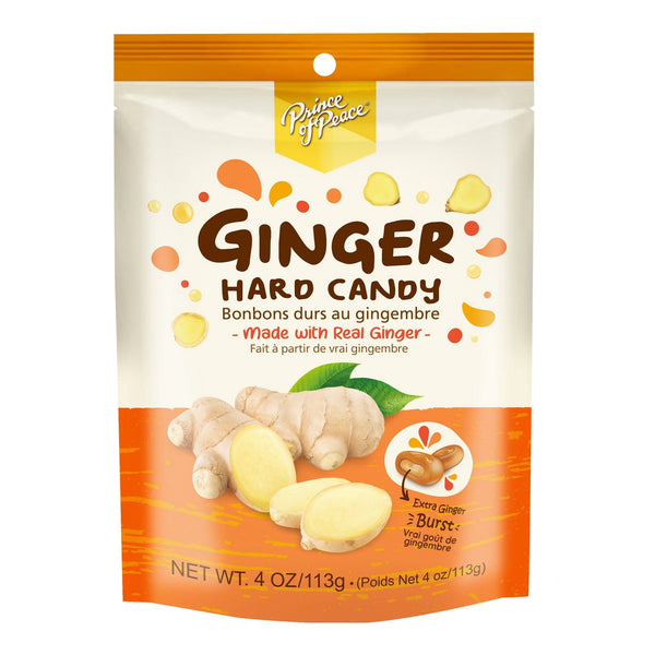 Prince of Peace Ginger with Center-Filled Ginger Burst · Caramelos · 113 g · bolsa