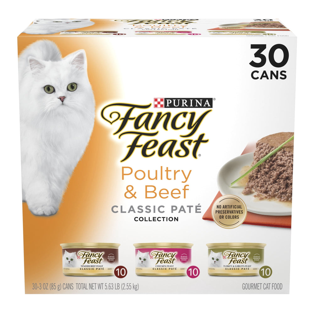 Purina Fancy Feast Poultry & Beef · Alimento húmedo para gatos · 2.55 kg