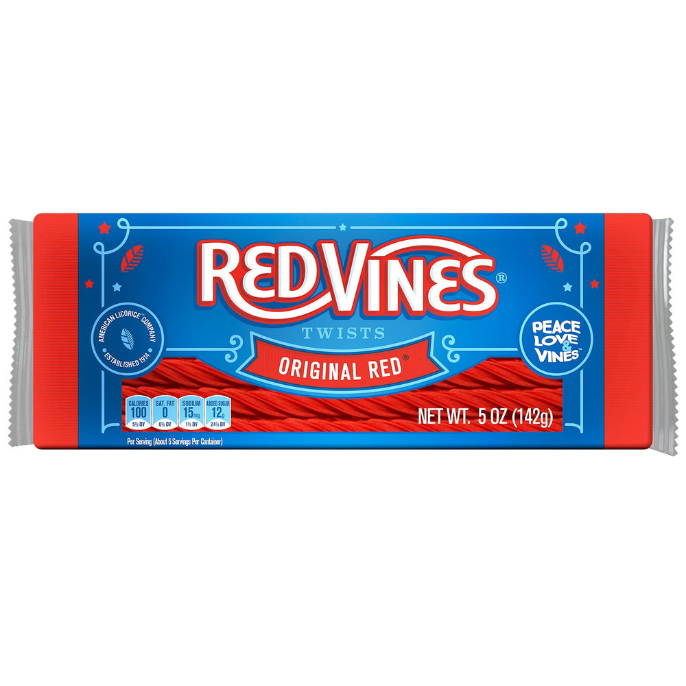Red Vines Twists Original Red · Dulce · 142 g · charola · tamaño king