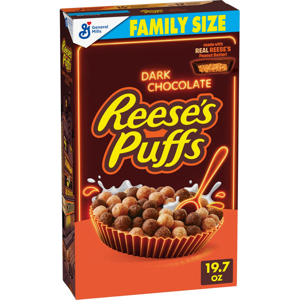 REESE'S PUFFS Dark Chocolate · Cereal · 558 g · tamaño familiar