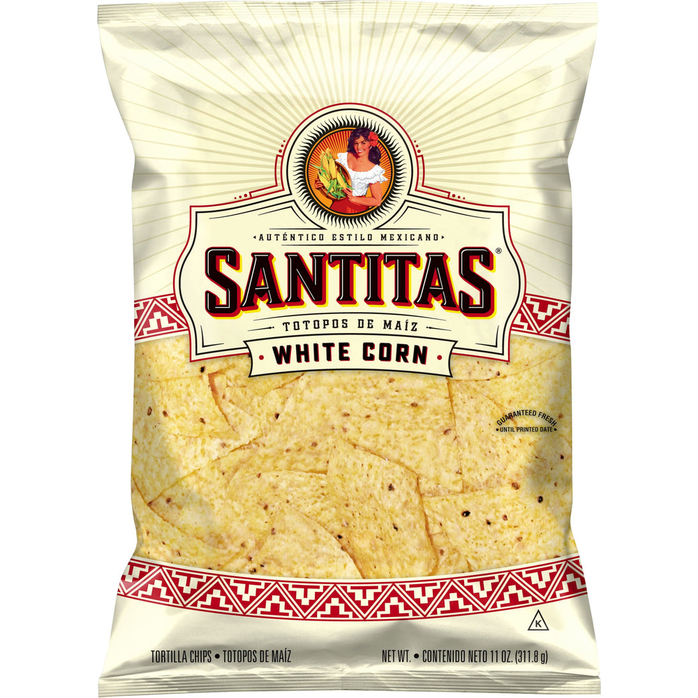 Santitas White Corn · Totopos · 312 g · bolsa