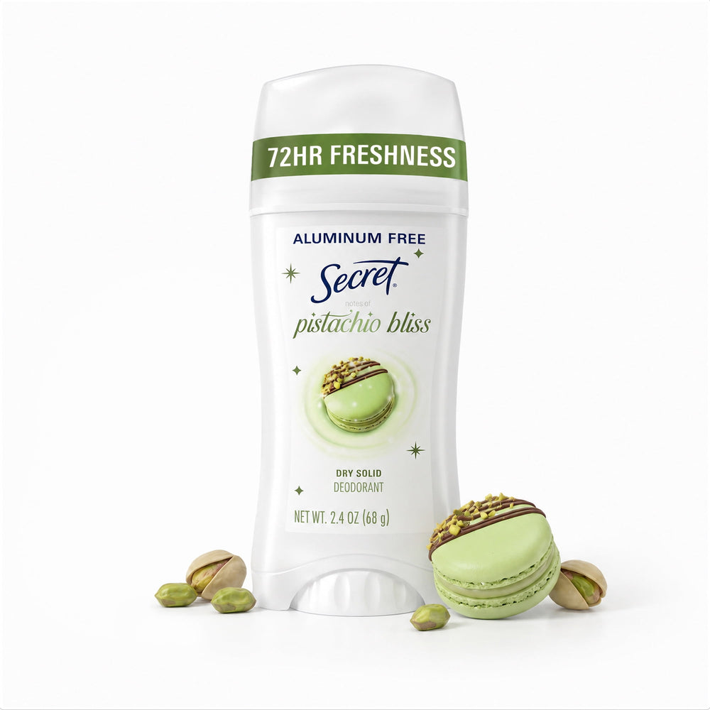 Secret Pistachio Bliss Holiday · Desodorante sin aluminio · 68 g