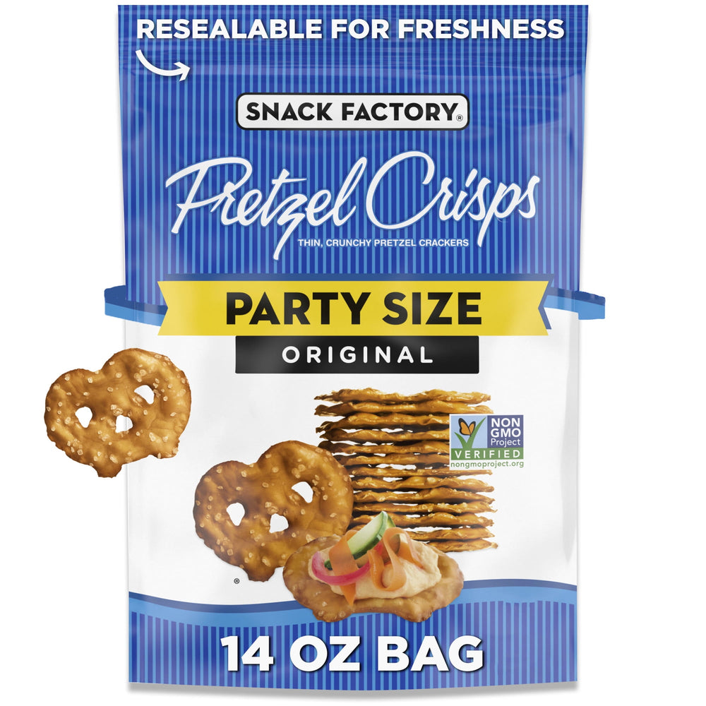Factory Original Pretzel Crisps Non-GMO · Pretzels · 397 g · bolsa · tamaño fiesta