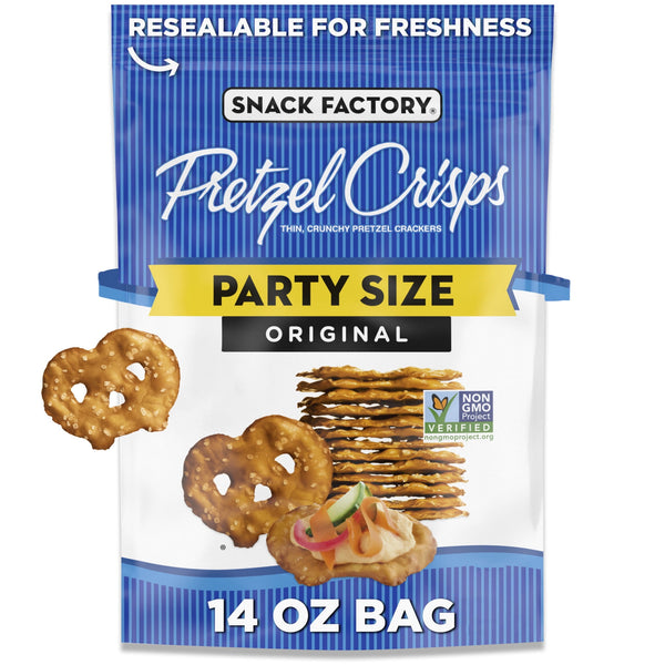 Factory Original Pretzel Crisps Non-GMO · Pretzels · 397 g · bolsa · tamaño fiesta