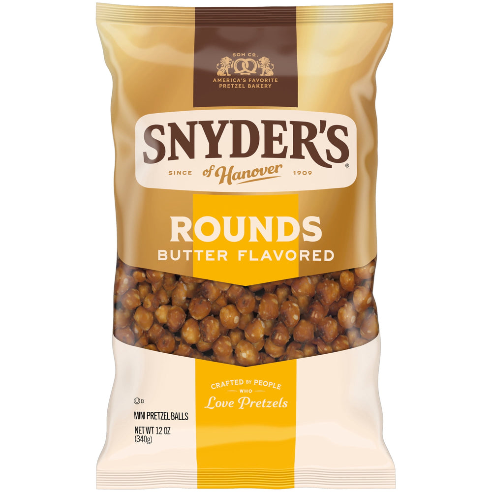 Snyder's of Hanover Butter Mini Pretzel Rounds · Pretzels · 340 g · bolsa