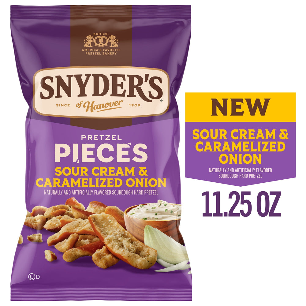 Snyder's of Hanover Sour Cream & Caramelized Onion · Pretzels · 319 g · bolsa