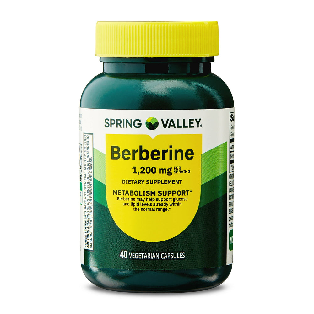 Spring Valley Berberina · Suplemento dietético · 1,200 mg · 40 cápsulas