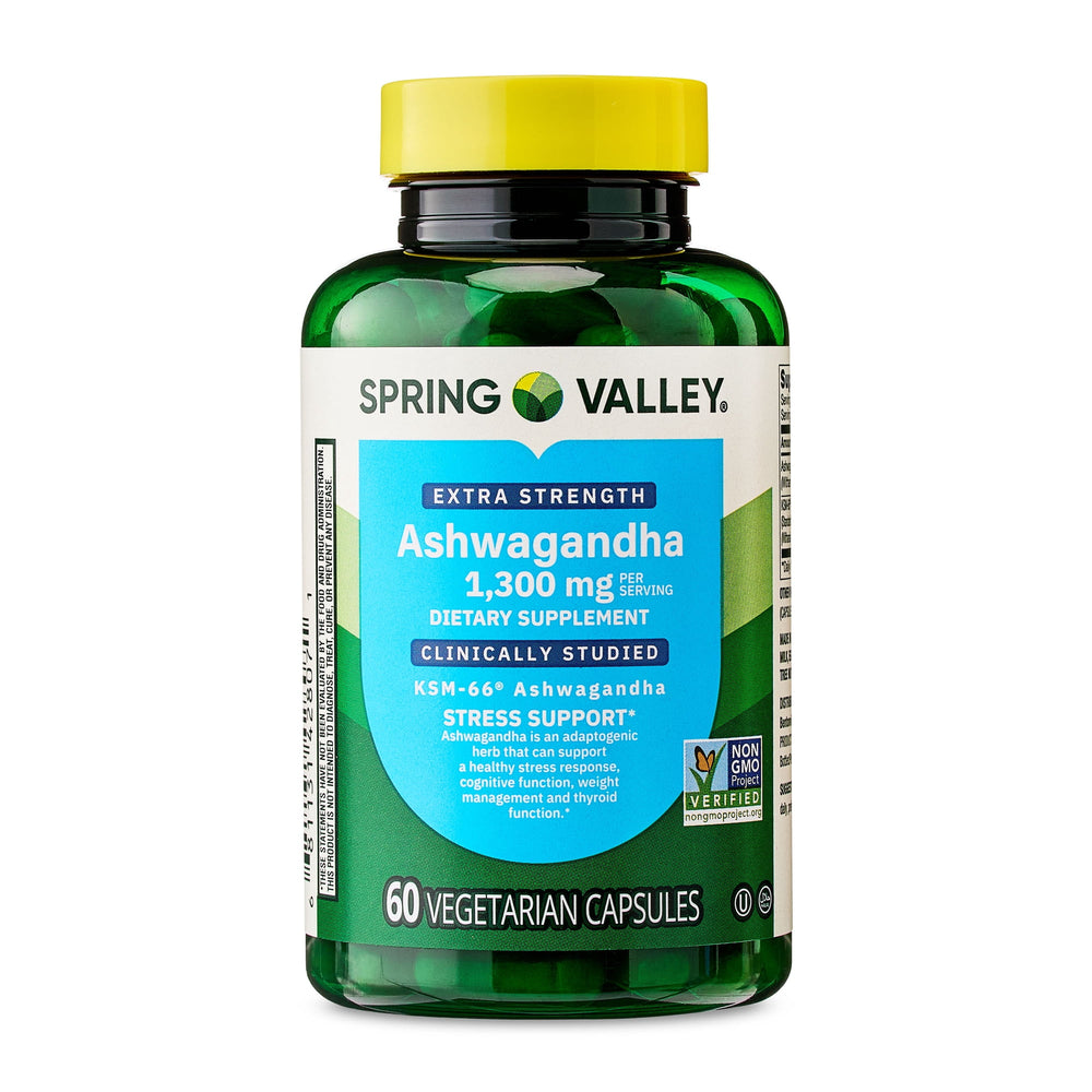 Spring Valley Extra Strength Ashwagandha · Suplemento dietético · 1300 mg