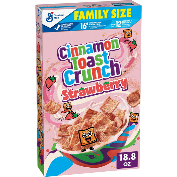 Cinnamon Toast Crunch Strawberry · Cereal · 533 g · tamaño familiar