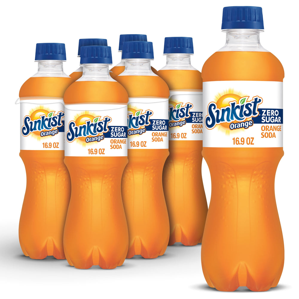 Sunkist Orange Zero Sugar · Refresco · 6 botellas de 500 ml