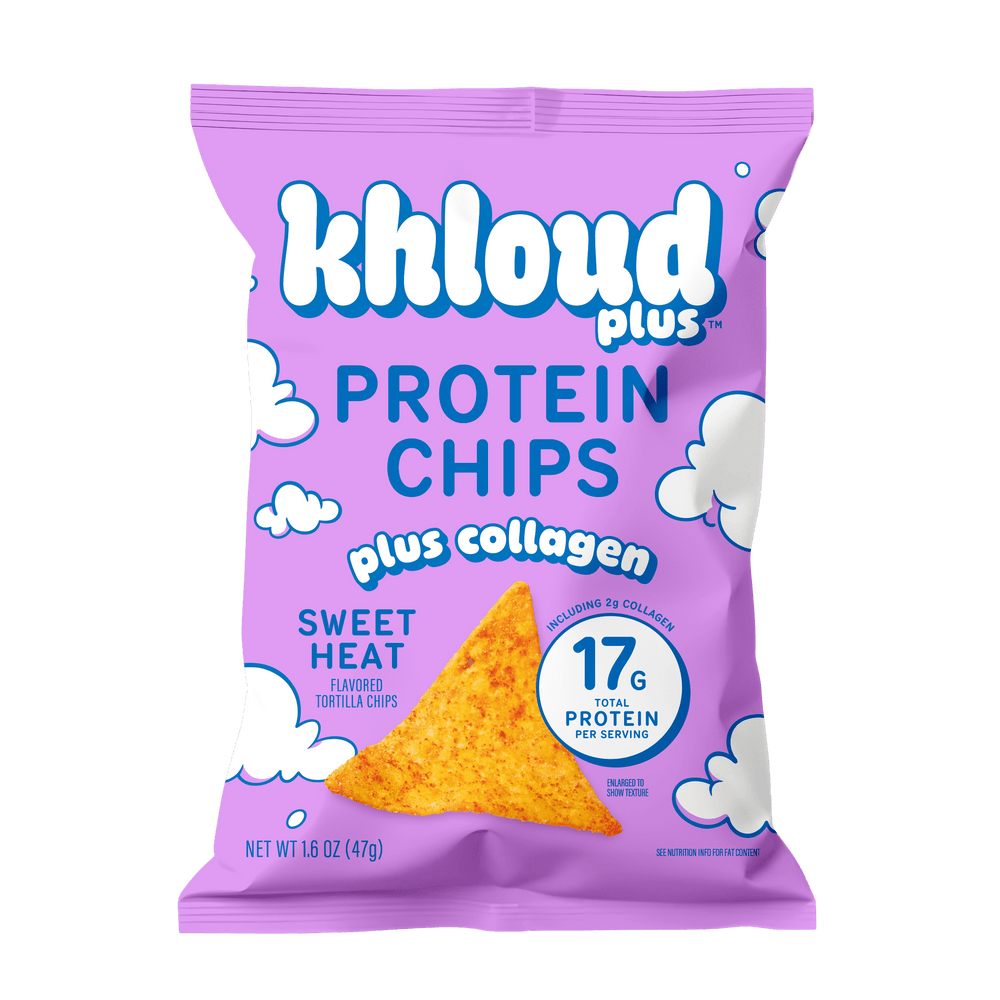 Khloud Plus Sweet Heat · Chips de tortilla con proteína · 47 g