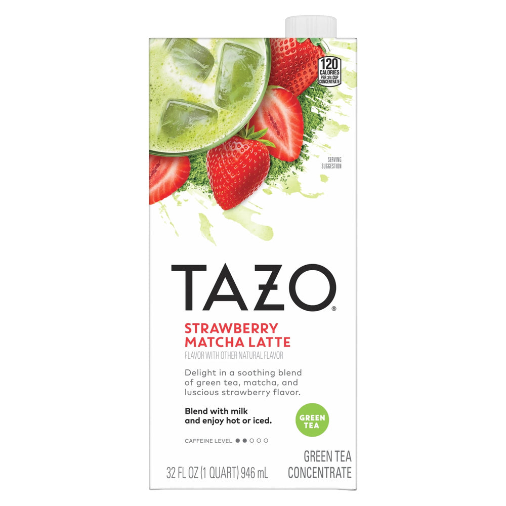 Tazo Strawberry Matcha Latte · Concentrado de té verde · 946 ml