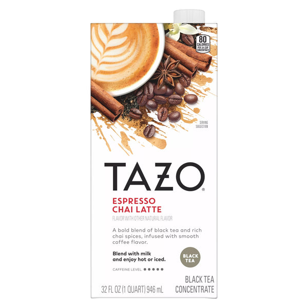 Tazo Espresso Chai Latte · Concentrado de té · 946 ml