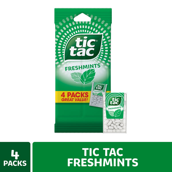 Tic Tac Freshmints Pocket-Sized · Chicles y mentas · 4 pzas de 28 g