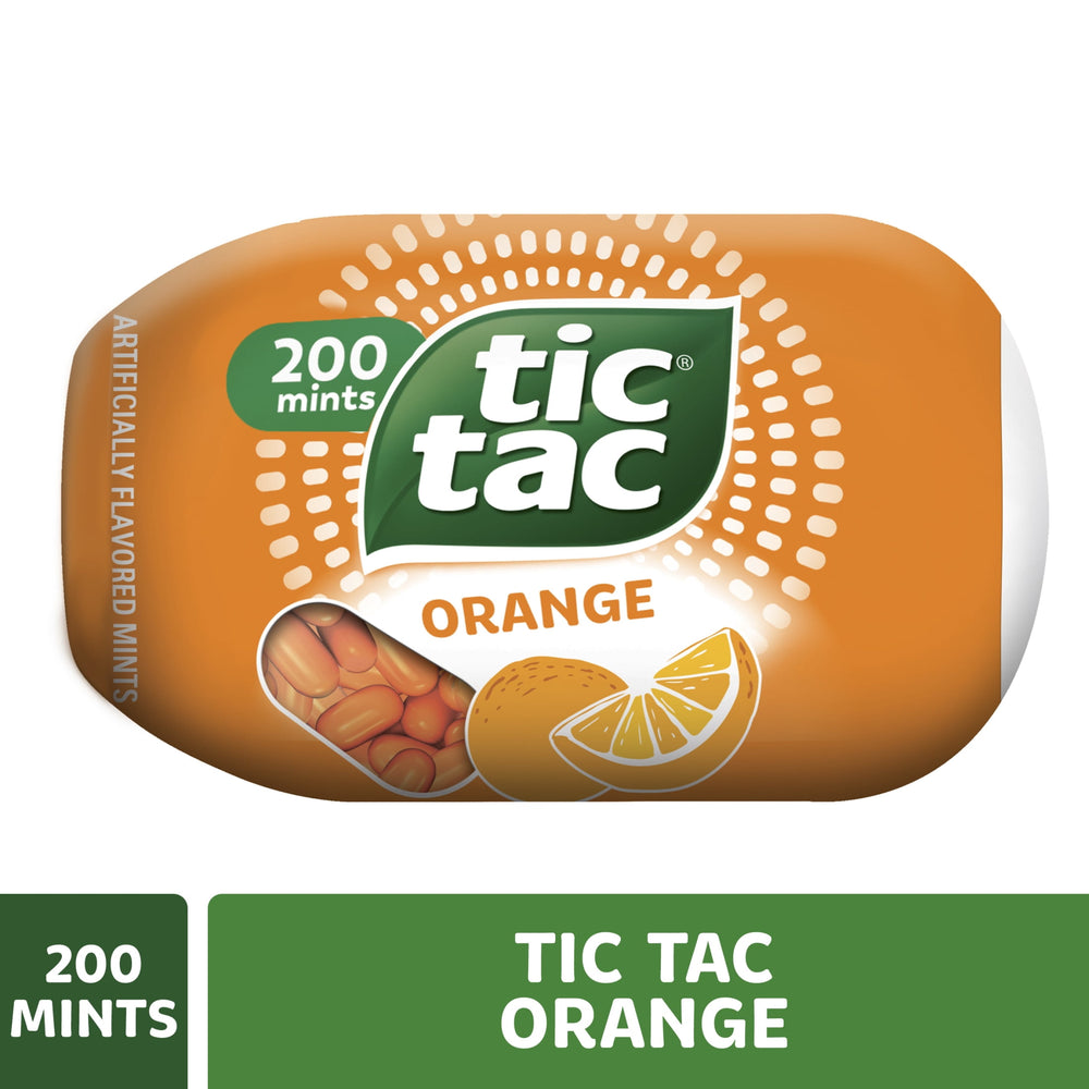 Tic Tac Orange Pocket-Sized · Chicles y mentas · 200 pzas · 96 g